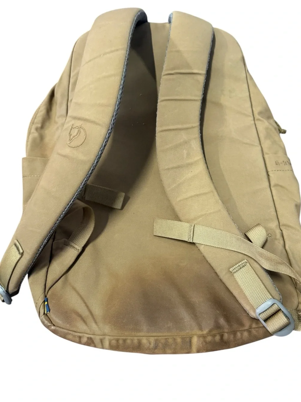 Fjallraven Kånken-Style Canvas High End WORN Distressed Women’s Tan Backpack